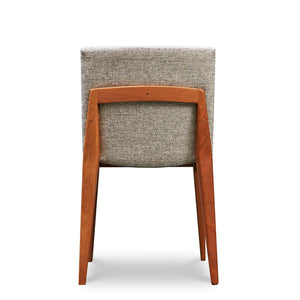 Back of Metro chair in cherry from Chilton Furniture.