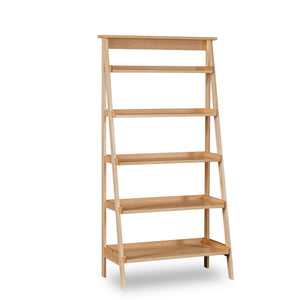 Large maple Ladder Shelf from Chilton Furniture with 5 open shelves