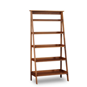 Large walnut Ladder Shelf from Chilton Furniture with 5 open shelves
