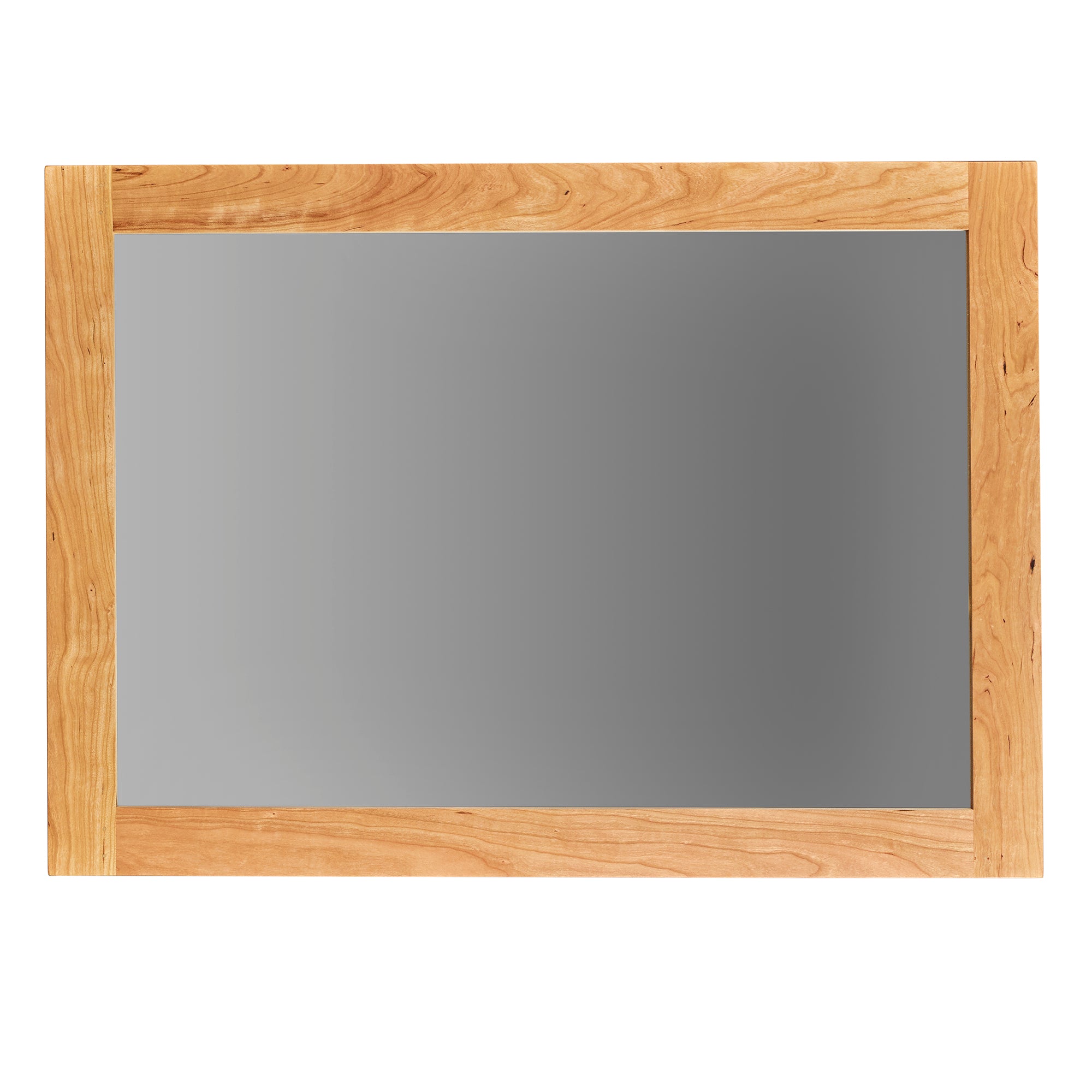 Wall mirror with cherry wood frame