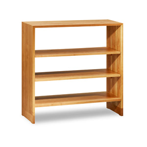 Backless Lubec Short Shelf in cherry with breadboard leg base