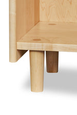 Round tapered legs on Ricker Shelf