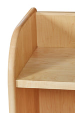 Detailed shot of Ricker Shelf in maple