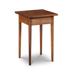 Simple Shaker style square side table in walnut