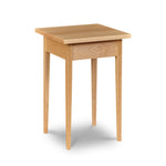 Simple Shaker style square side table in maple