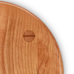 Mortise and tenon joinery on cherry Round Stool seat