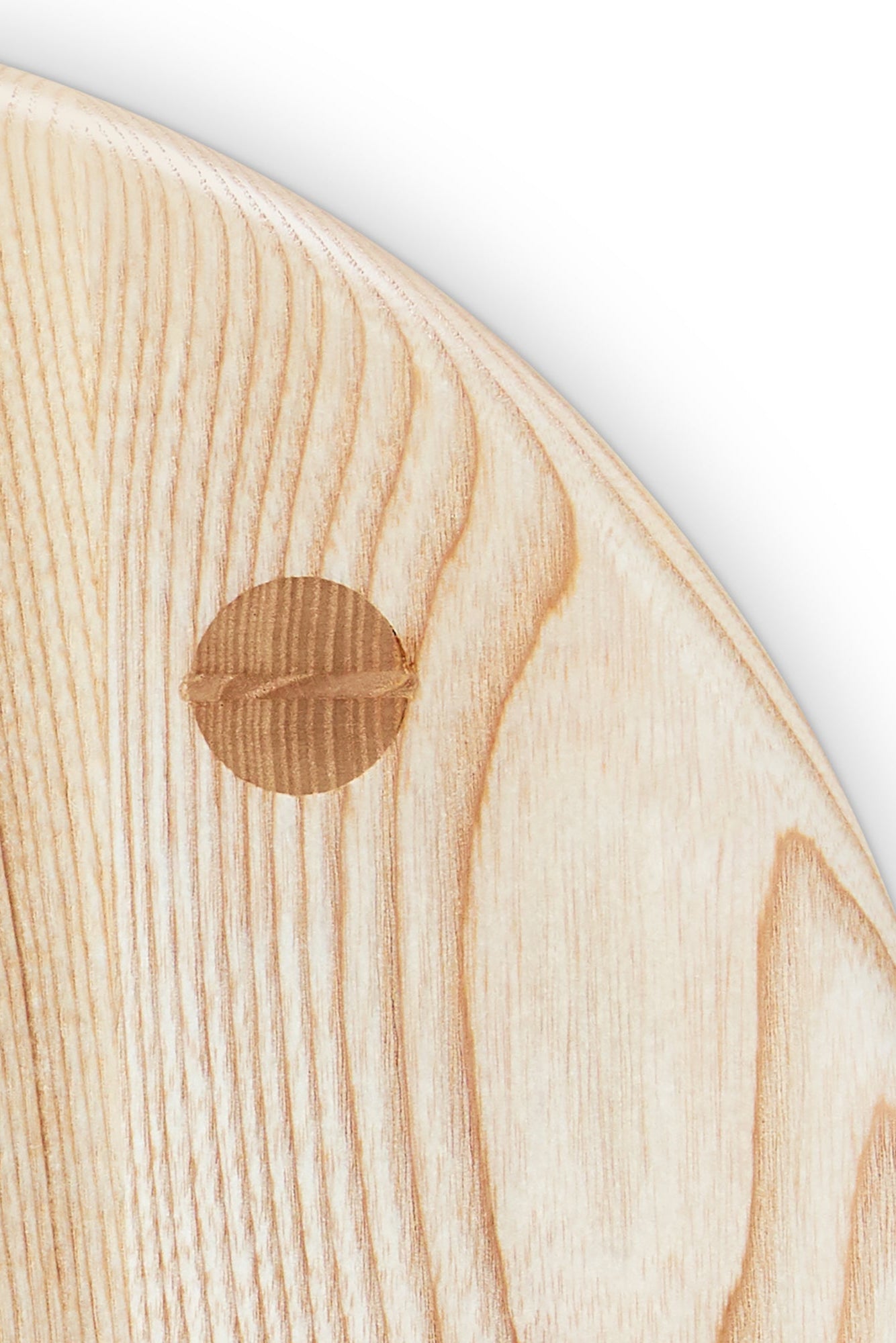Mortise and tenon joinery on ash Round Stool seat