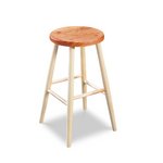 Hancock Stool from Chilton Furniture in cherry and maple wood