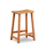 Simple cherry stool with rectangular seat