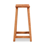 Simple cherry stool with rectangular seat