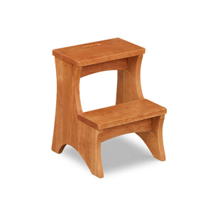 Solid cherry two step stool