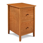 Shaker file office storage with two drawers in cherry wood, from Maine's Chilton Furniture Co. 