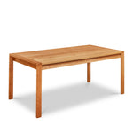 Modern parsons table with visible joinery in cherry, from Maine's Chilton Furniture Co.
