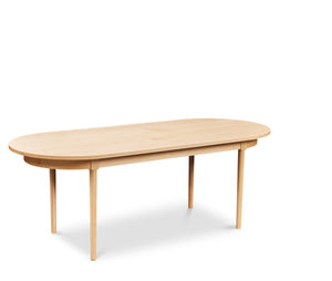 Solid maple Highland oval dining table from Chilton Furniture Co. in Maine