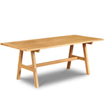 White Oak trestle table from Chilton Furniture Co. in Maine