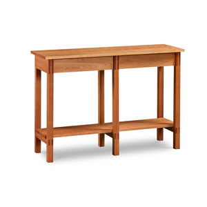 Modern sideboard with shelf and visible joinery in cherry, from Maine's Chilton Furniture Co. 