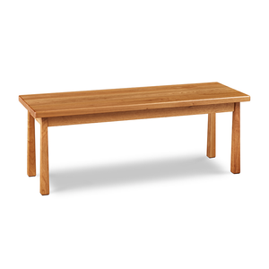 Kittery Bench in cherry with square reverse tapered legs