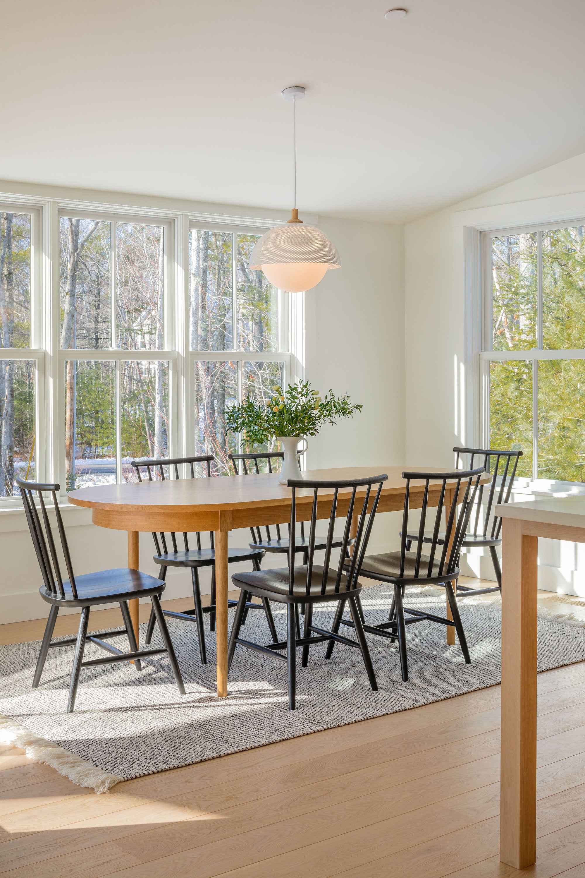 Highland Dining Table with Concord Chairs, photographed by Rachel Sieben